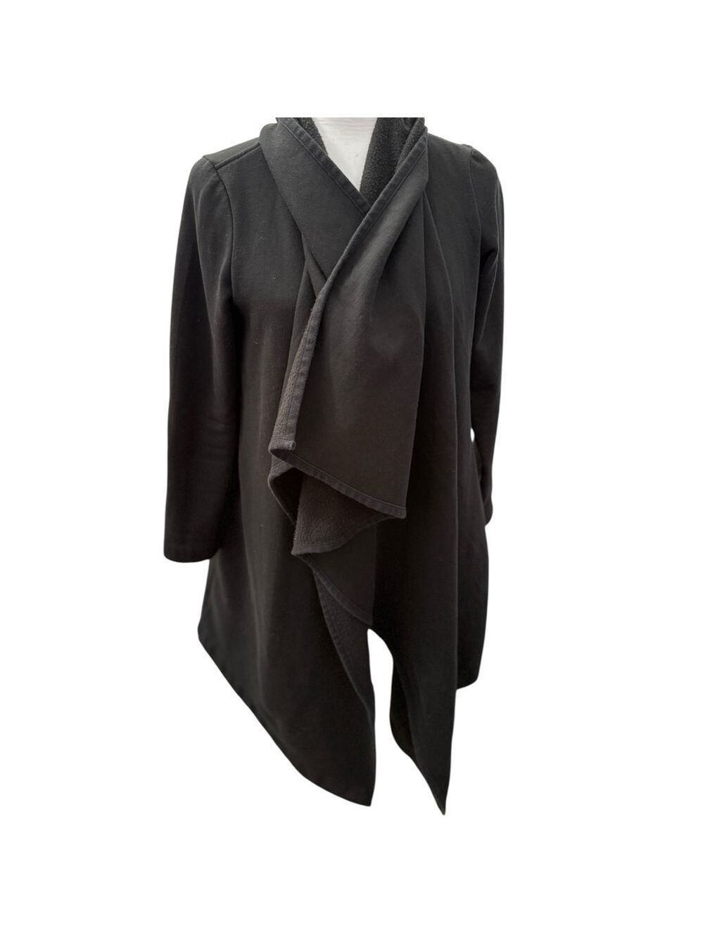 UGG Black Fleece Blanket Coat Size S - Picture 3 of 5
